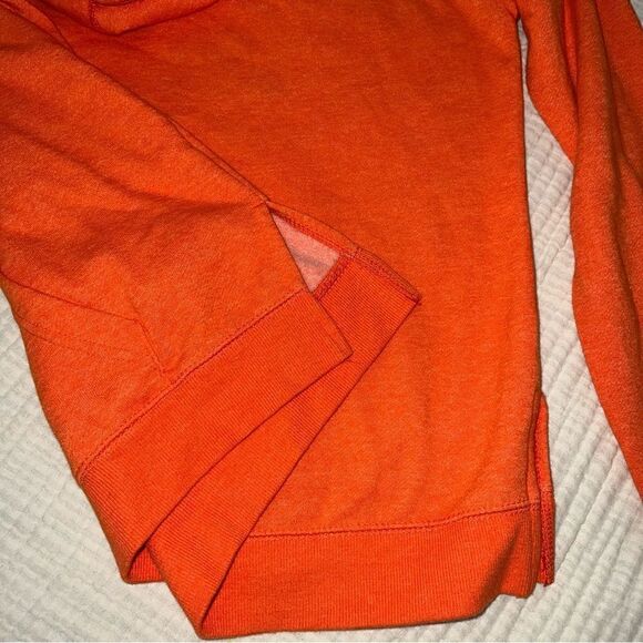 Mercer Bears Orange and Black Sweatshirt with hoodie and kangaroo pocket SZ Sm - Picture 2 of 10